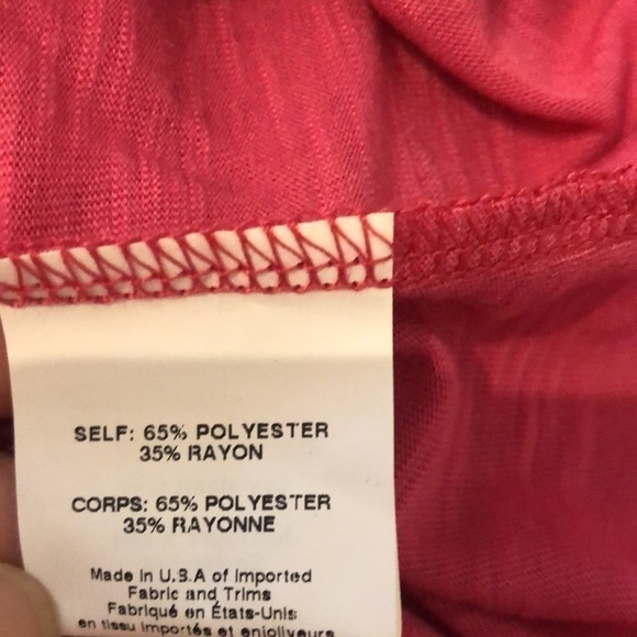 Lush Longline Tulip Side Slit Pink Top Size Small - Picture 6 of 8